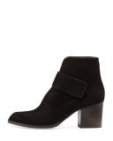 Oju Suede Ankle Boot, Black