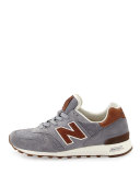 Classic 1300 America Undiscovered Suede/Leather Sneaker, Steel/Brown