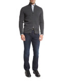 Reversible Full-Zip Jacket, Charcoal