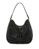 james street mason leather hobo bag, black