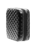 Classic Black Quilted Makeup Planner, Petite 