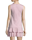 Ruffled Dress W/Side-Bow Detail, Lilac