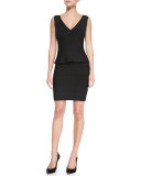 Essential V-Neck Peplum Dress