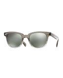 Masek 51 Mirrored Acetate Sunglasses,  Gray Fade