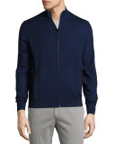 Braintree Cashmere-Silk Bomber Sweater