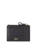 Rockstud Leather Coin/Card Case, Black (Nero)