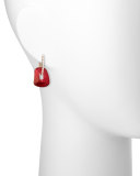 Diamond Hoop Puzzle Earrings with Interchangeable Drops