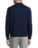 Braintree Cashmere-Silk Bomber Sweater