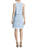 Kayly Leaf-Print Popover Dress