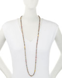 Single-Strand Multicolor Sapphire Necklace, 41"