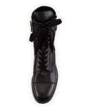 Campchalow Double-Zip Leather Lace-Up Boot