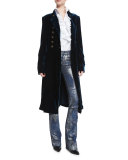 867 Coated Boot-Cut Jeans, Mercury Indigo