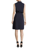 Mazie Sleeveless Dress, Blue