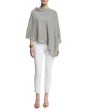 Striped Reversible Poncho, Moon