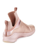 Fierce Lizard-Embossed High-Top Sneaker, Rose Gold