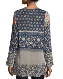 Wish Long Georgette Tunic, Multi, Plus Size