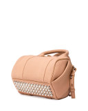 Mini Rockie Matte Pebbled Duffel Bag, Truffle