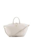 Ivy Slouchy Leather Satchel Bag, Bedrock