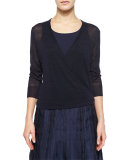 4-Way Linen-Blend Knit Cardigan