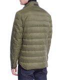 Down Shirt Jacket, Green