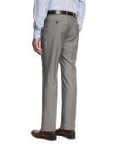 Unito Wool Flat-Front Trousers