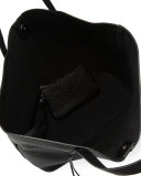 Medium Unlined Whipstitch Tote Bag, Black