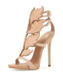 Wings Suede High-Heel Sandal, Fondotina