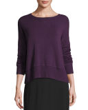 Lightweight Bateau-Neck Top, Petite