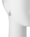 Small 18K White Gold & Diamond Puzzle Drop Earrings