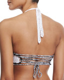 Blair Striped Halter Swim Top