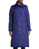 Long Stand-Collar Puffer Coat
