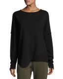 Exhale Sports Sweatshirt, Black