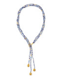 Rain Flurries Triple Strand Scarf Necklace