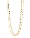 Bond Short Nude Three-Strand Necklace