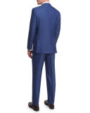 Sienna Contemporary-Fit Micro Tic-Stripe Suit, Blue