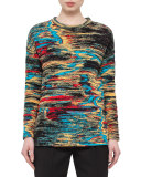 Jacquard Side-Vent Sweatshirt, Northern Lights
