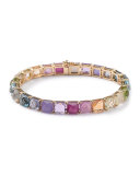 18k Rock Candy Tennis Bracelet in Precious Rainbow 