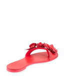 Lilico Floral Slide Sandal, Fluorescent Pink