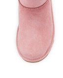 Bailey Ruffle & Bow Suede Boot, Baby Pink, Youth