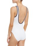 Classic Piqué One-Piece Swimsuit