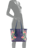 Little Marlborough Poppies Tote Bag, Dark Blue