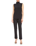 Slim Techno Pants, Black 