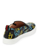 Dublin GucciGhost Leather Slip-On Sneaker