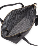 orchard street maya leather tote bag