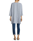 Long Yarn-Dye Tunic, Petite