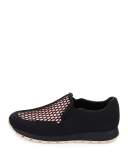 Mesh Fabric Slip-On Sneaker