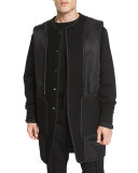 Double-Layer Bomber Jacket/Vest Combo