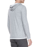 Double-Layer Hoodie Pullover