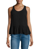The Ballet Tank Top, Washed Black