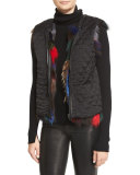 Tandy Oversized Hooded Parka & Detachable Patchwork-Fur Vest